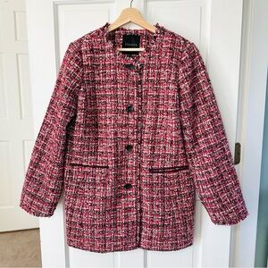 NEW! Talbots Colorful Tweed Jacket Coat Size 8